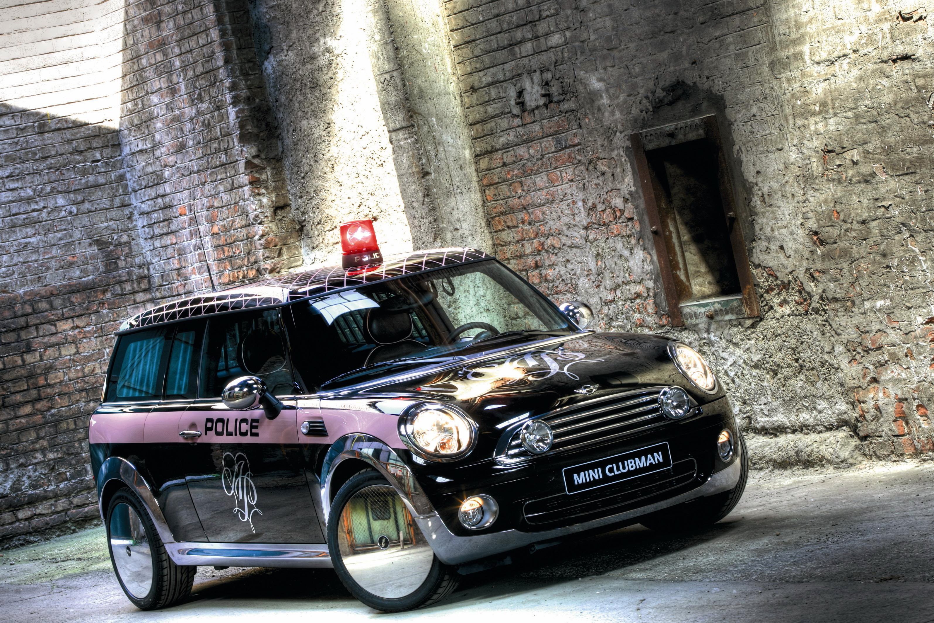2008, Mini, Cooper, Clubman, Agent provocateur, R55, Police, Emergency Wallpaper