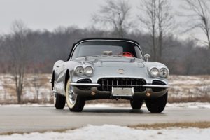 1958, Chevrolet, Corvette, 283, 290hp, Fuel, Injection, Inca silver, Supercar, Muscle, Retro