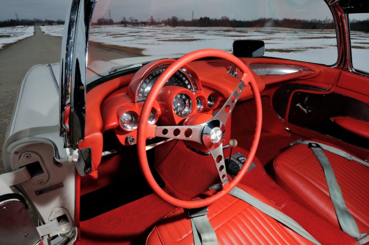 1958, Chevrolet, Corvette, 283, 290hp, Fuel, Injection, J800 867, Supercar, Retro, Muscle HD Wallpaper Desktop Background