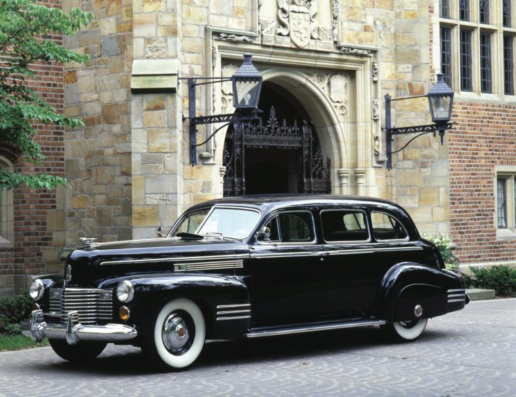 1941, Cadillac, Fleetwood, Seventy five, 7 passenger, Touring, Sedan, Luxury, Retro HD Wallpaper Desktop Background