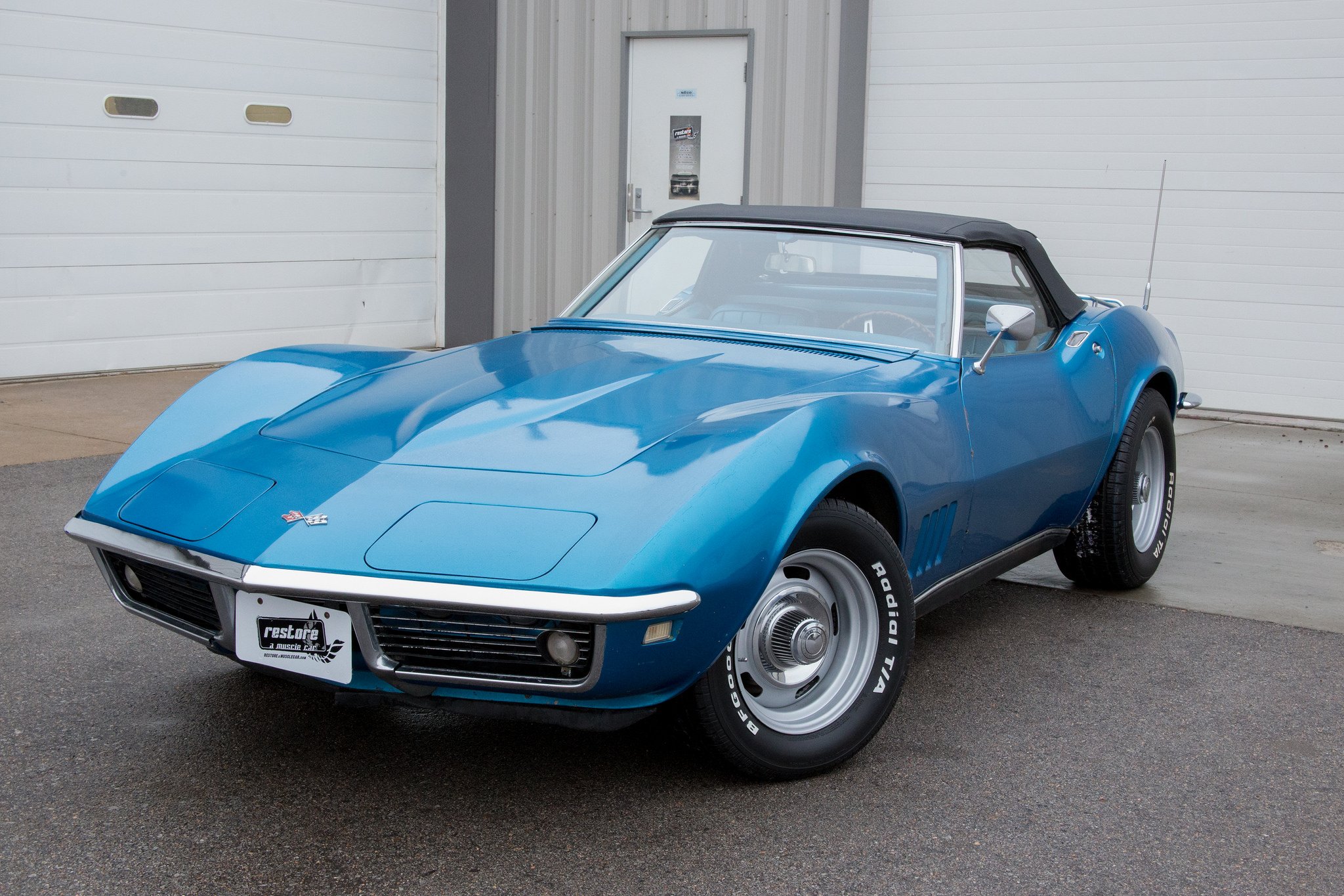 1968, Chevy, Chevrolet, Corvette,  c3 , Blue, Convertible, Cars Wallpaper