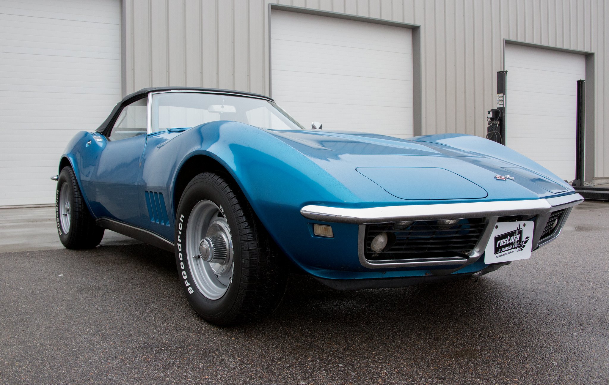 1968, Chevy, Chevrolet, Corvette,  c3 , Blue, Convertible, Cars Wallpaper