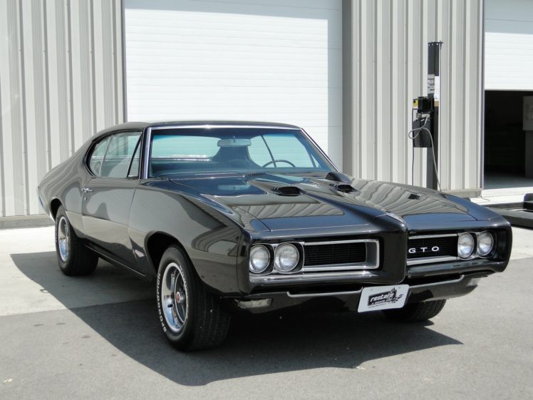 1968, Pontiac, Gto, Cars, Coupe, Black Wallpapers HD / Desktop and ...