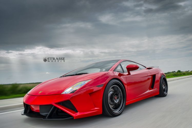 strasse, Wheels, Red, Lamborghini, Gallardo, Cars, Coupe HD Wallpaper Desktop Background