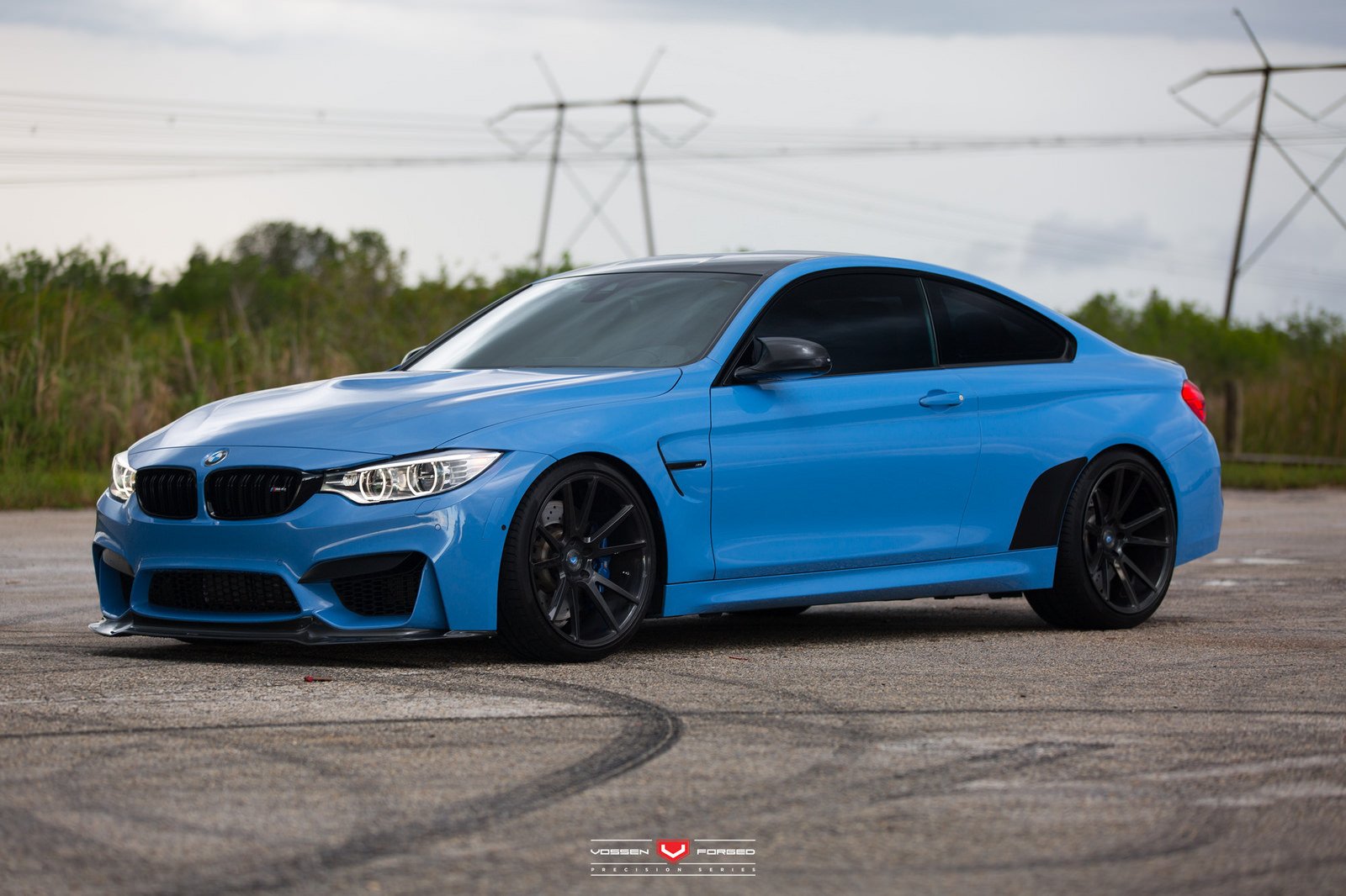 Bmw M4 Coupe Cars Blue Vossen Wheels Wallpapers Hd Desktop And Mobile Backgrounds