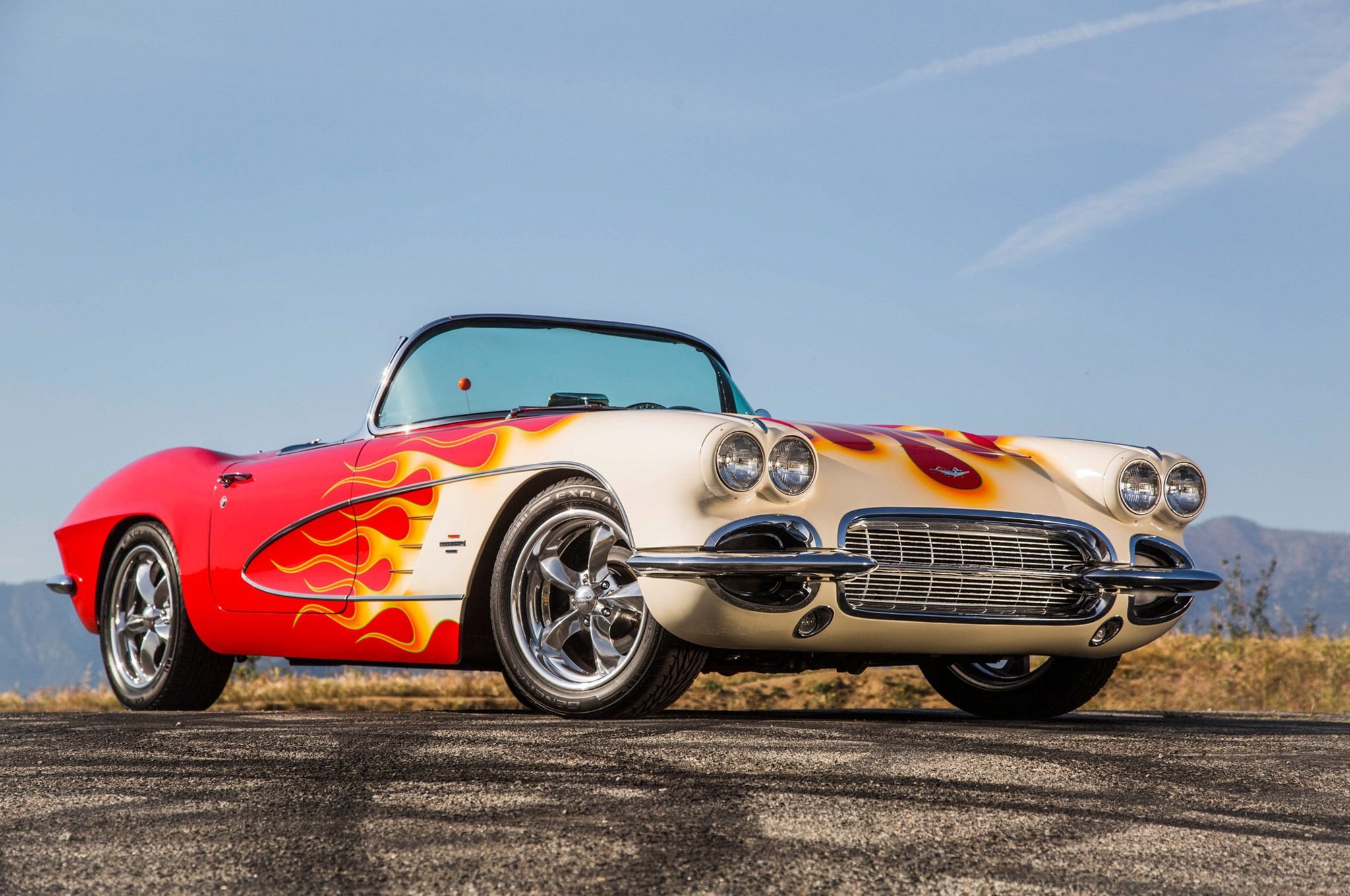 1961, Corvette, Chevy, Chevrolet, Convertible, Custom,  c1 , Cars Wallpaper