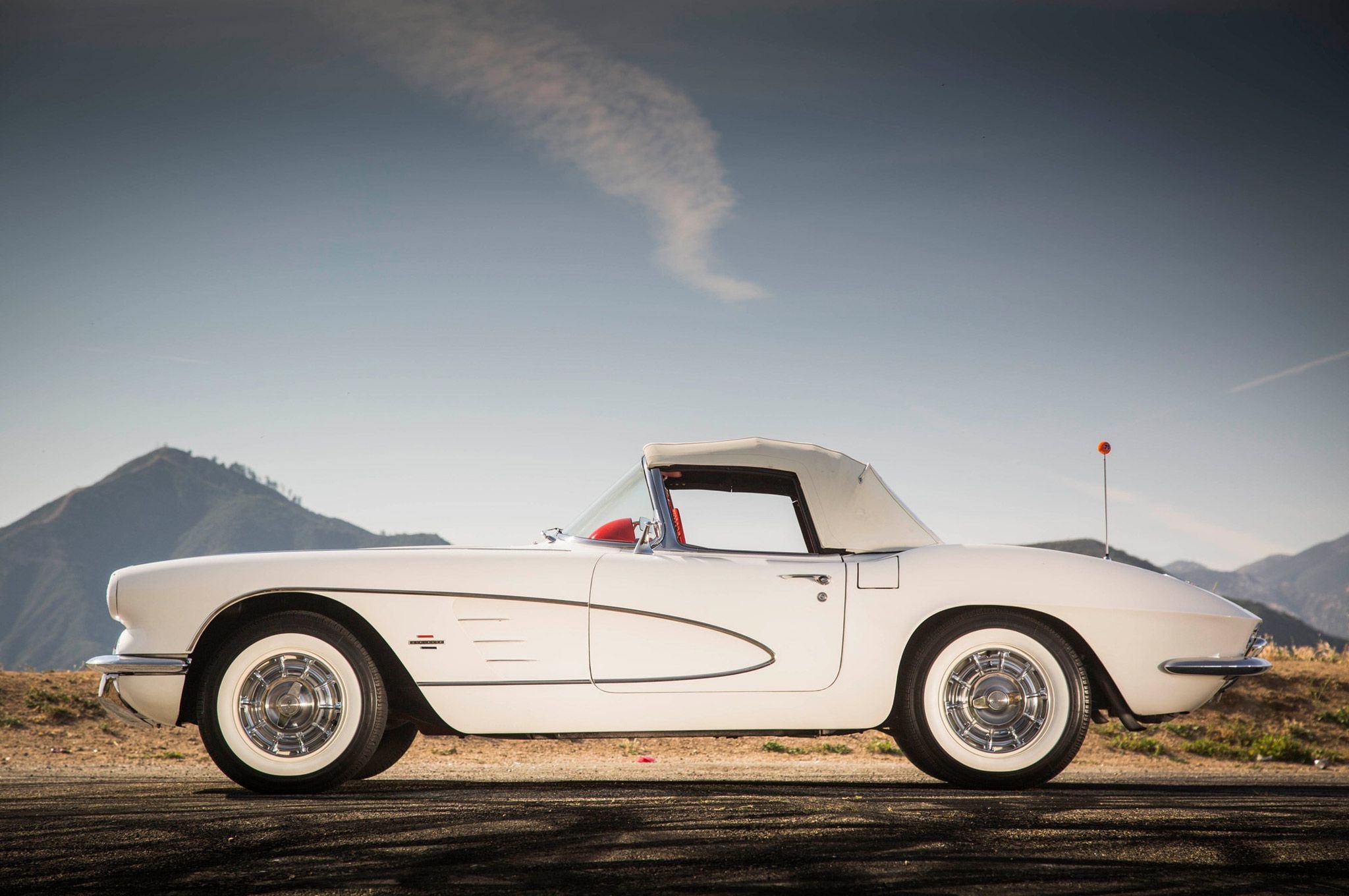 1961, Corvette, Chevy, Chevrolet, Convertible, White,  c1 , Cars Wallpaper