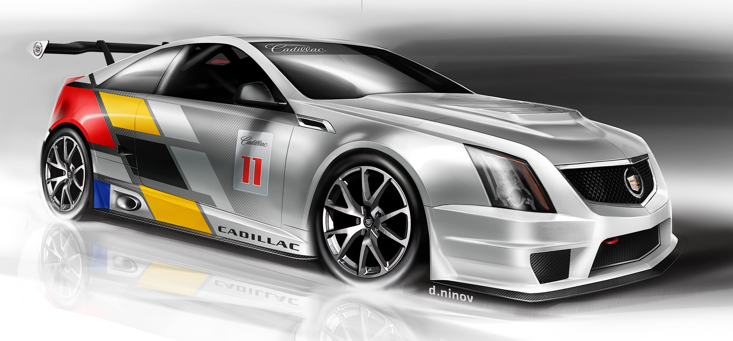 2011, Cadillac, Cts v, Coupe, Race, Racing Wallpaper