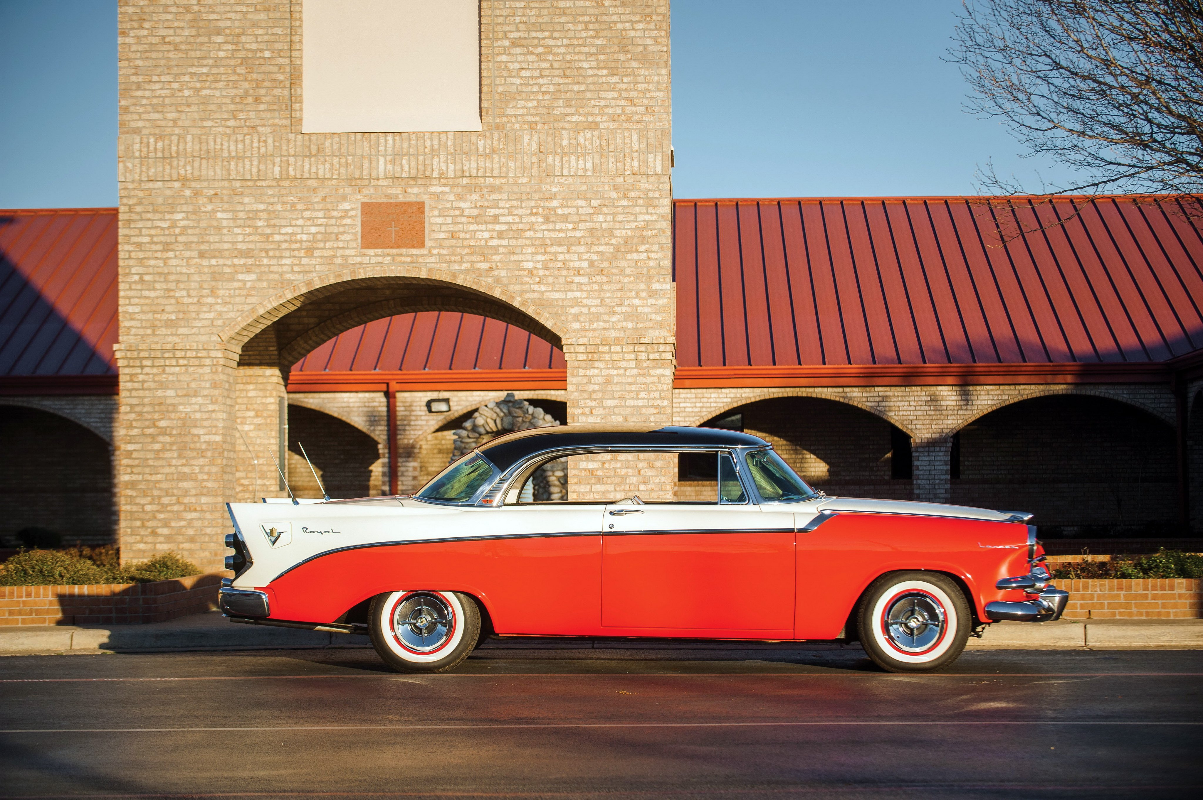 1956, Dodge, Royal, Lancer, 2 door, Hardtop, Classic, Cars Wallpaper