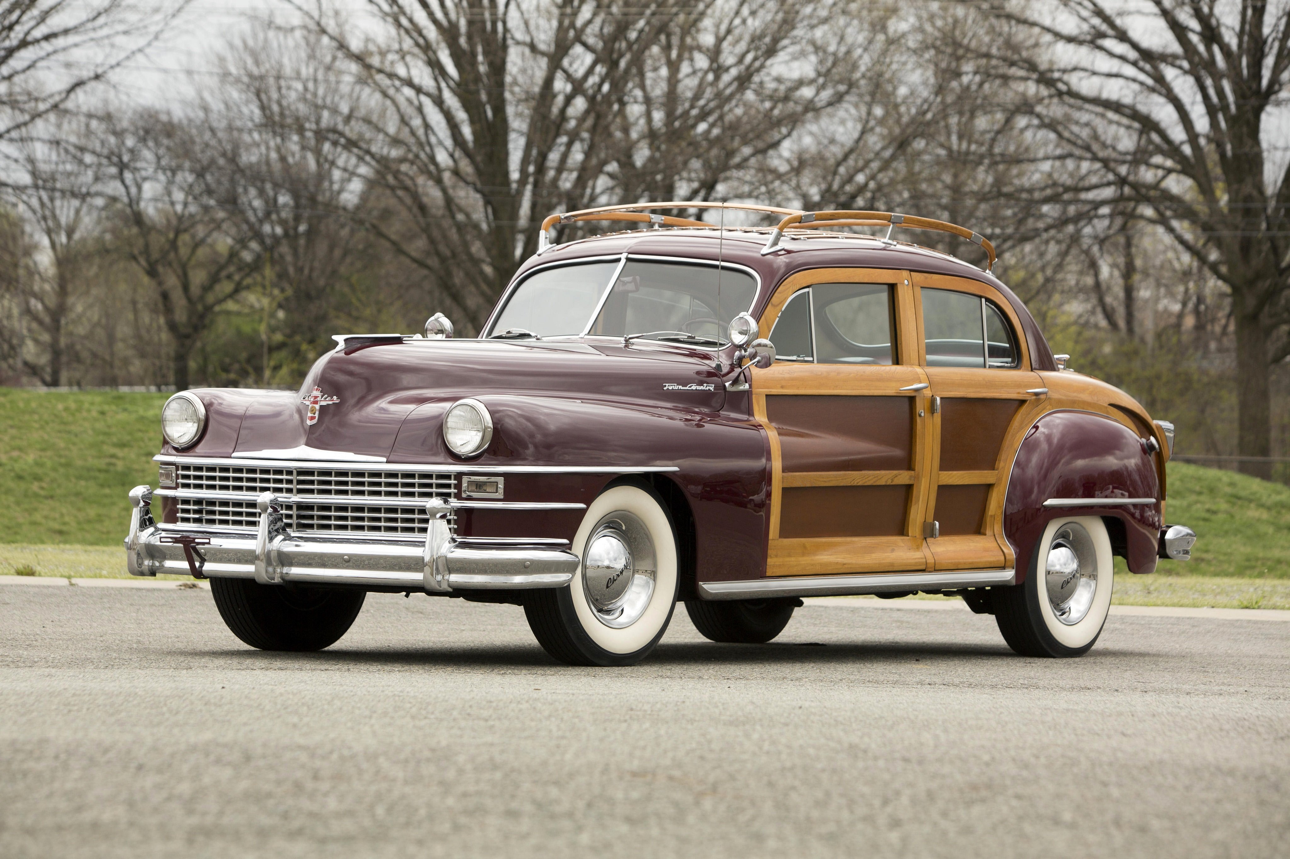 1948, Chrysler, Windsor, Town, And, Country, Sedan
