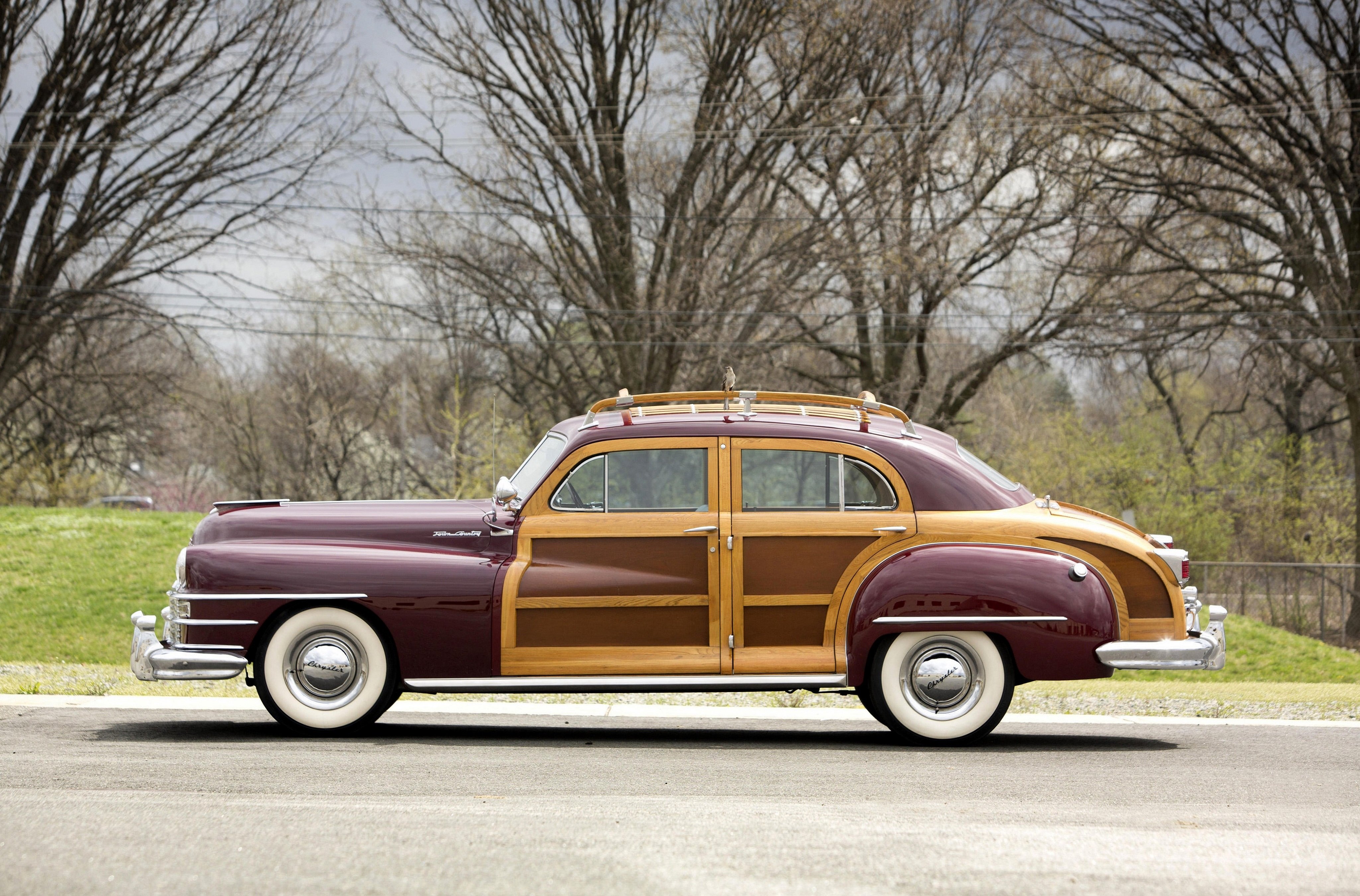 1948, Chrysler, Windsor, Town, And, Country, Sedan, Classic, Cars Wallpaper