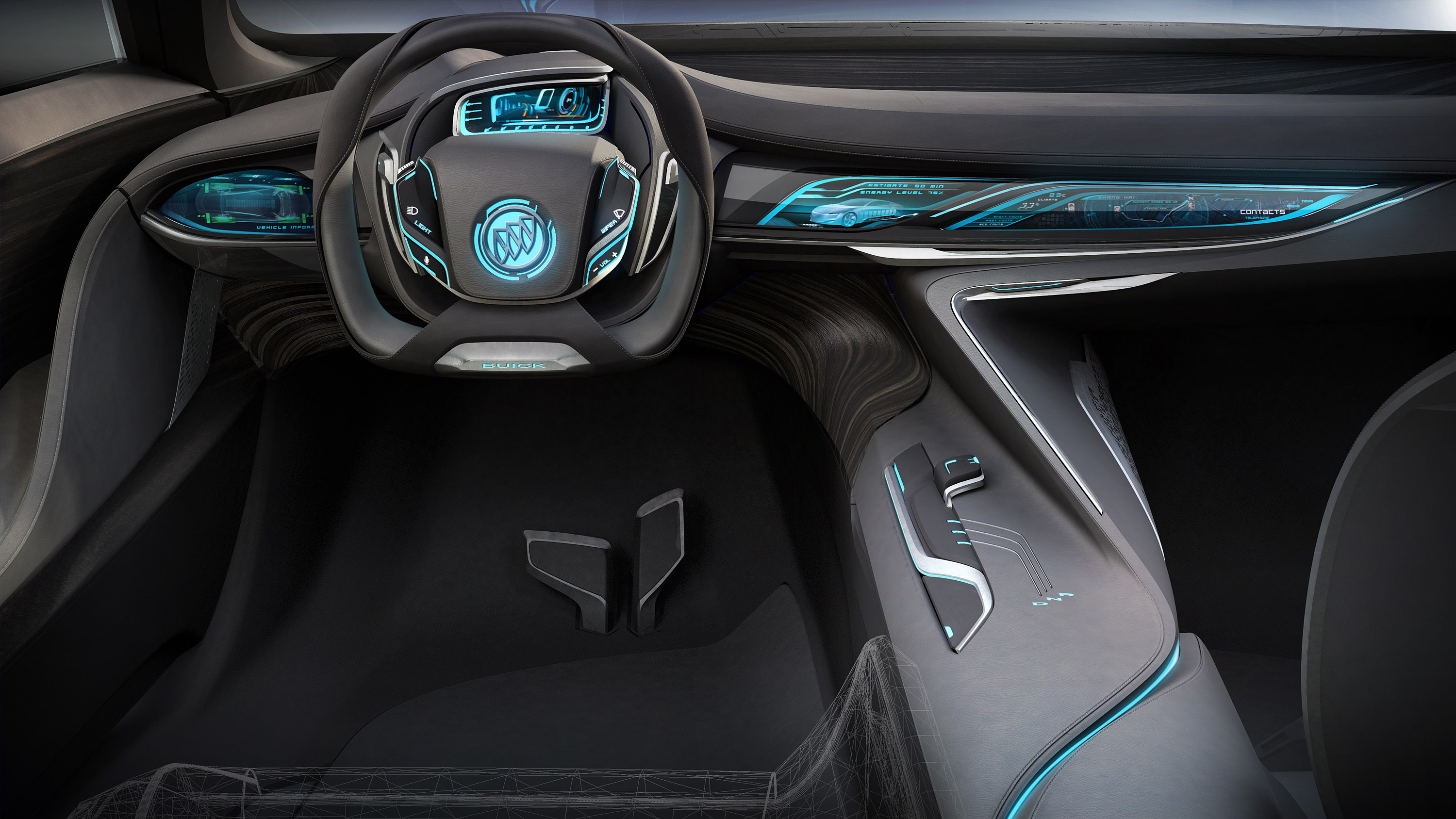 2013, Buick, Riviera, Concept, Interior, Steering Wallpapers HD