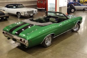 1972, Chevrolet, Chevy, Chevelle, Convertible, Green, Classic, Cars