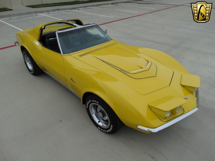 1972, Chevrolet, Chevy, Corvette, Stingray, Yellow, Coupe, Classic, Cars HD Wallpaper Desktop Background