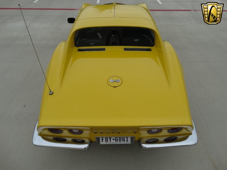 1972, Chevrolet, Chevy, Corvette, Stingray, Yellow, Coupe, Classic, Cars HD Wallpaper Desktop Background