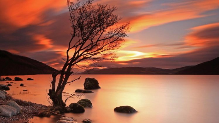 nature, Landscape, Beauty, Beautiful, Sky, Mountain, Lake, Tree, Sunset HD Wallpaper Desktop Background