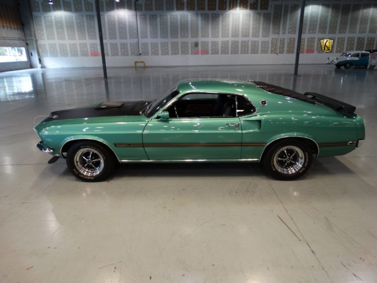 1969, Ford, Mustang, Mach, 1, Cars, Coupe, Classic, Green Wallpapers HD ...