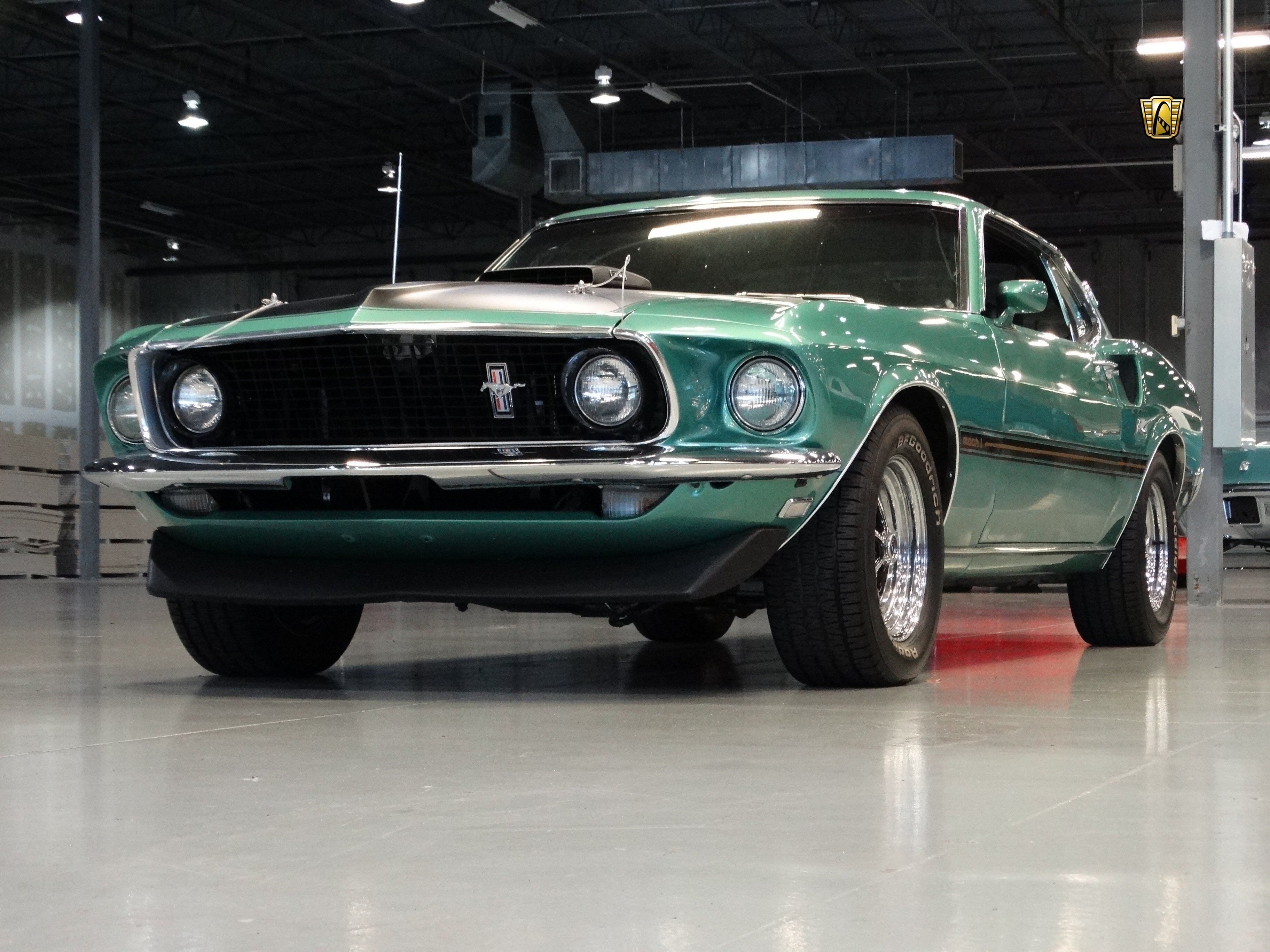 1969, Ford, Mustang, Mach, 1, Cars, Coupe, Classic, Green Wallpaper