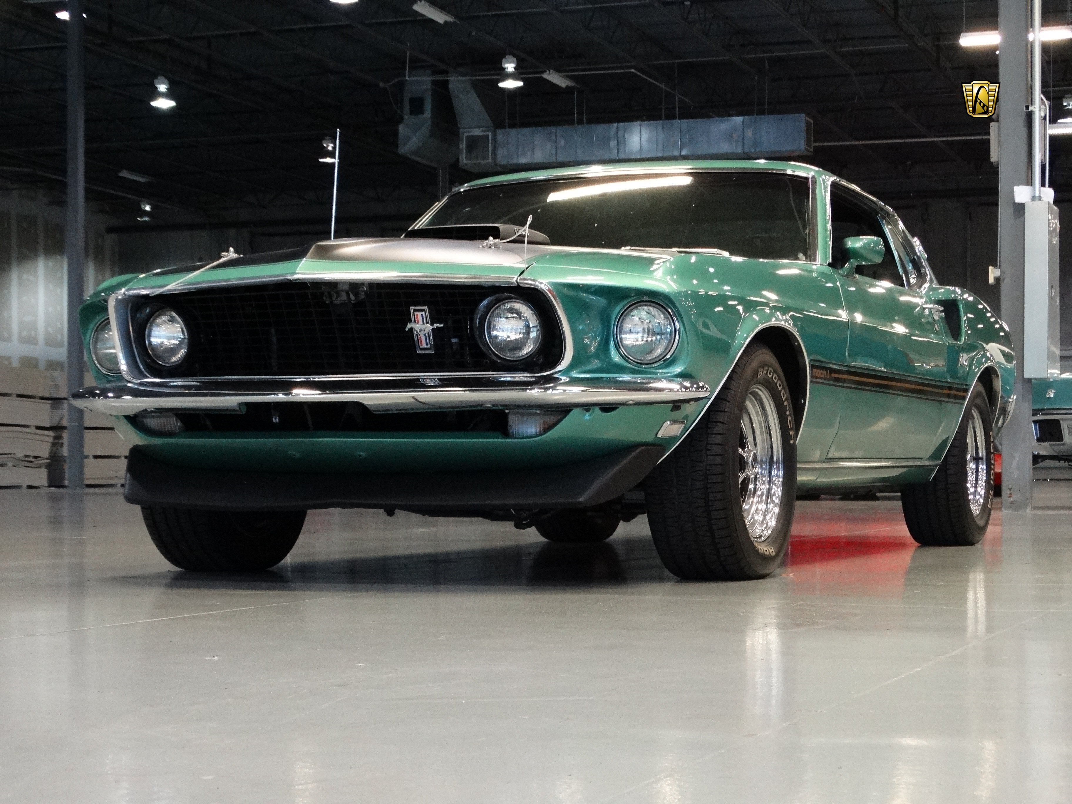 1969, Ford, Mustang, Mach, 1, Cars, Coupe, Classic, Green Wallpaper