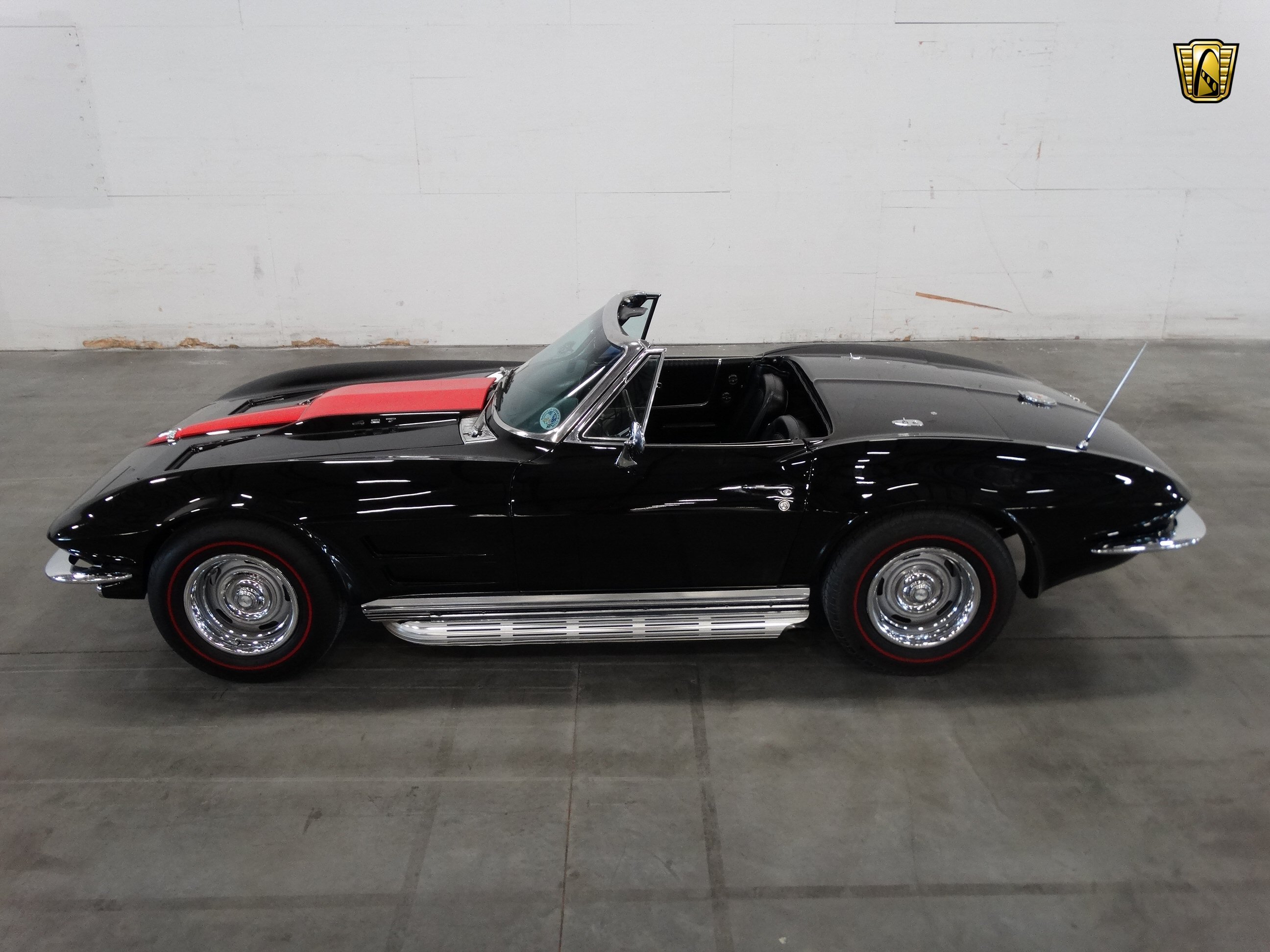 1964,  c2 , Black, Tribute, Chevrolet, Chevy, Corvette, Convertible, Cars Wallpaper