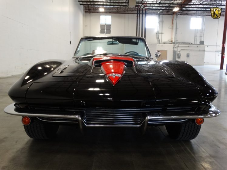 1964,  c2 , Black, Tribute, Chevrolet, Chevy, Corvette, Convertible, Cars HD Wallpaper Desktop Background