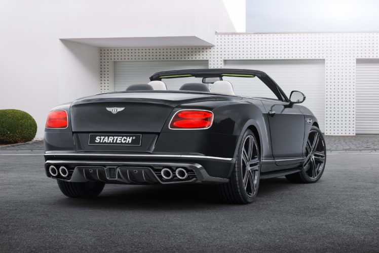 startech, Bentley, Continental gt, Convertible, Black, Cars, Modified, 2015 HD Wallpaper Desktop Background