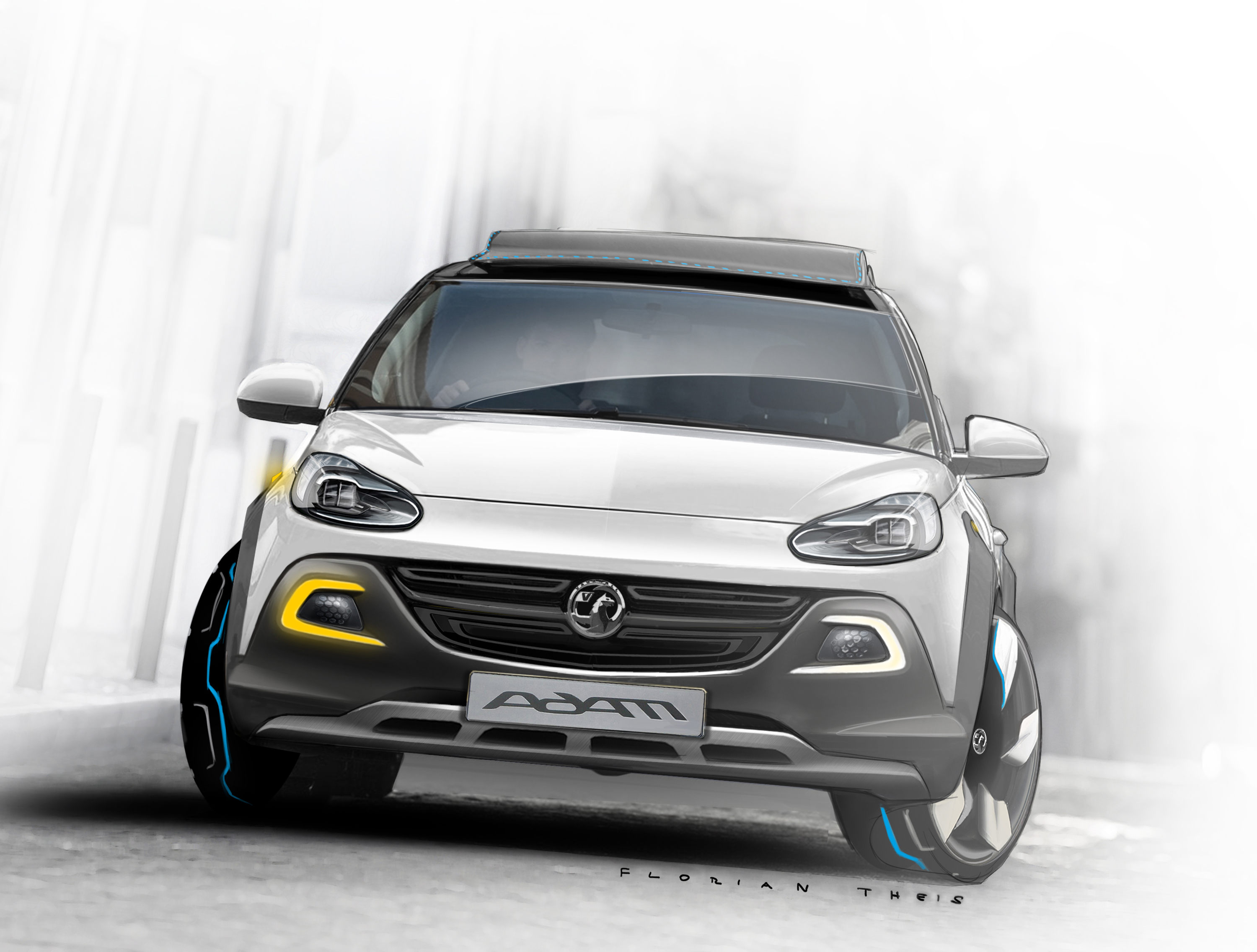 2013, Vauxhall, Adam, Rocks, Concept Wallpaper
