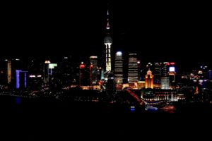 shanghai, China, Night