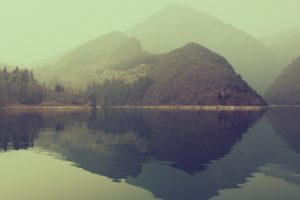lake, Reflection, Landscapes