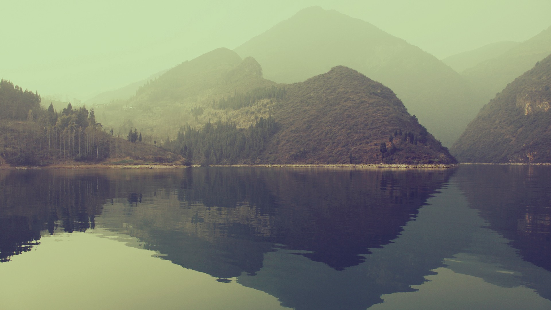 lake, Reflection, Landscapes Wallpaper