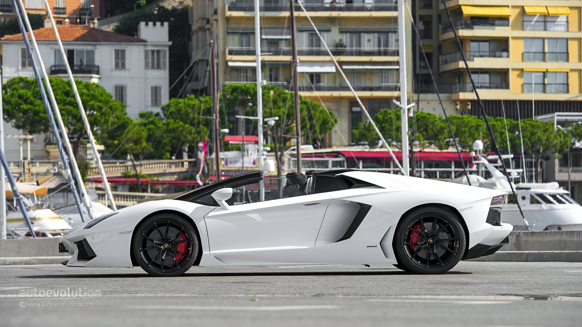 2014, Lamborghini, Aventador, Roadster, Cars, Supercars, White Wallpaper