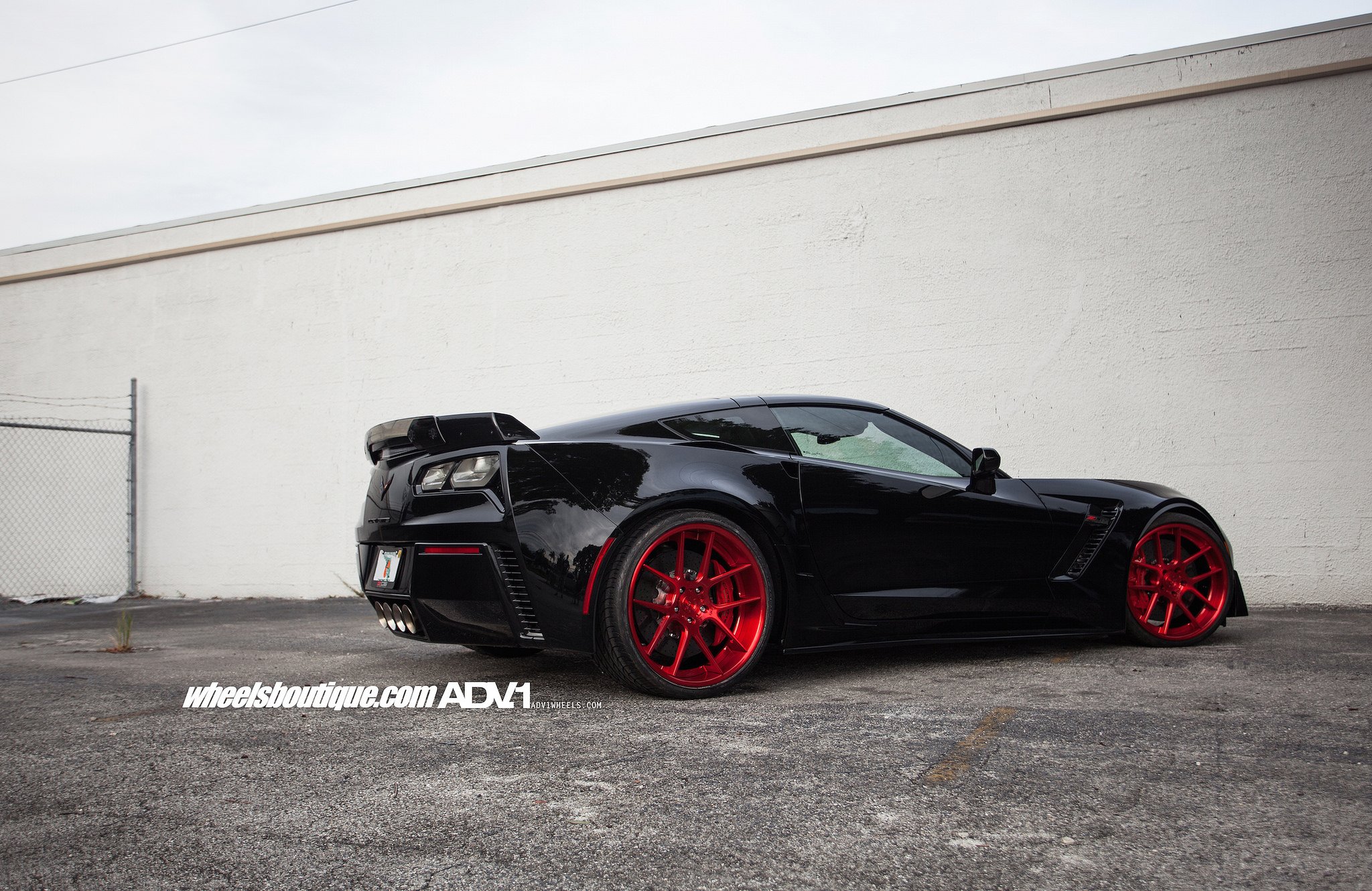 chevy, Chevrolet, Corvette, Coupe, Z07, Adv1, Wheels, Cars, Black Wallpaper