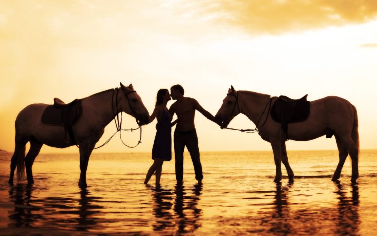 couple, Love, Mood, People, Men, Women, Horse HD Wallpaper Desktop Background
