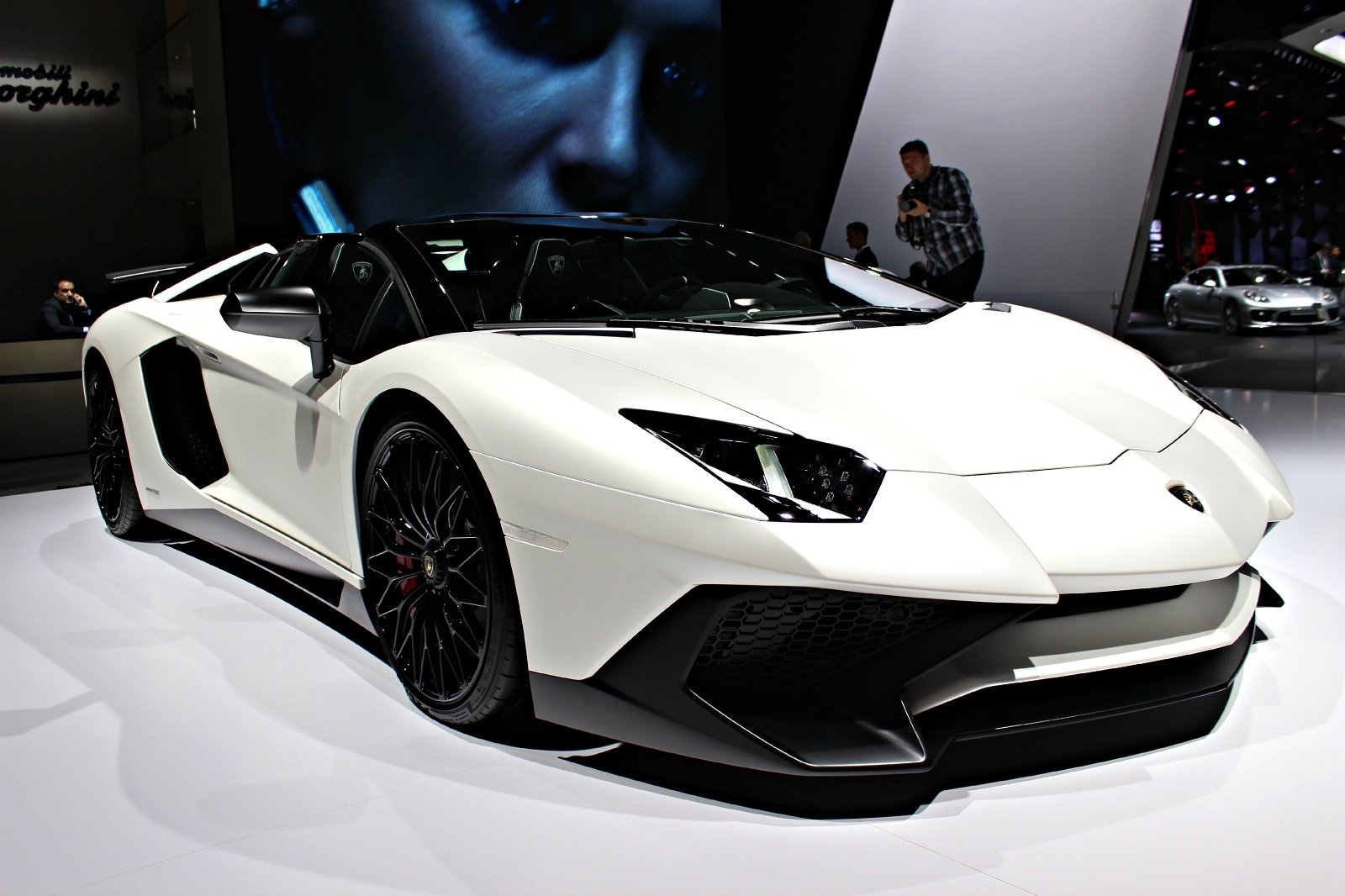 2016, Aventador, White, Lamborghini, Lp750 4, Roadster, Supercar, Superveloce Wallpaper
