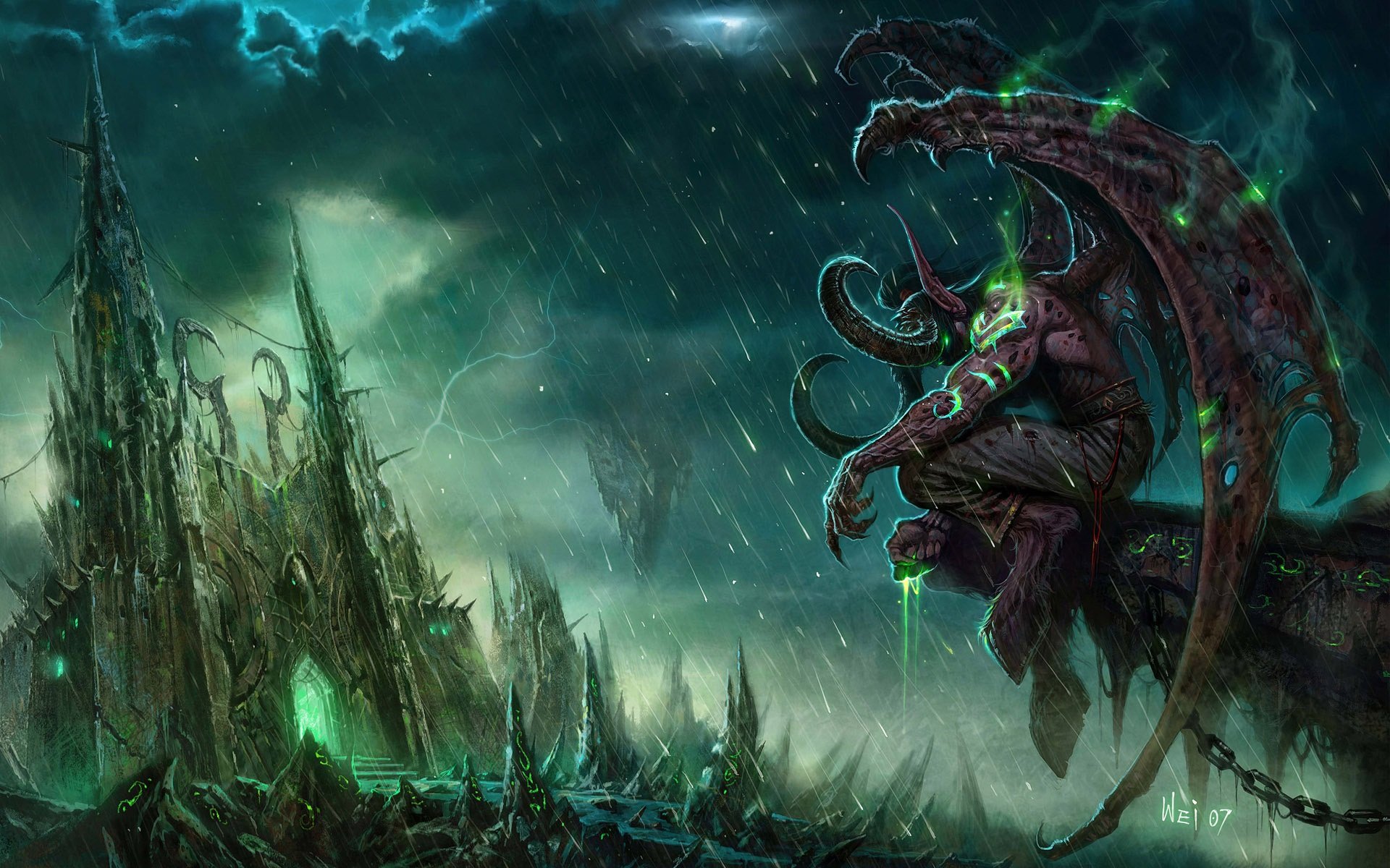 illidan, Tempestira, World, Of, Warcraft Wallpaper