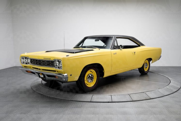 1968, Plymouth, Road, Runner, Cars, Coupe, Yellow HD Wallpaper Desktop Background