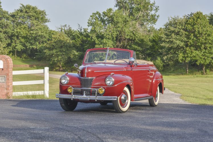 1941, Ford, Super, Deluxe, Convertible, Classic, Old, Vintage, Retro, Original, Usa,  01 HD Wallpaper Desktop Background
