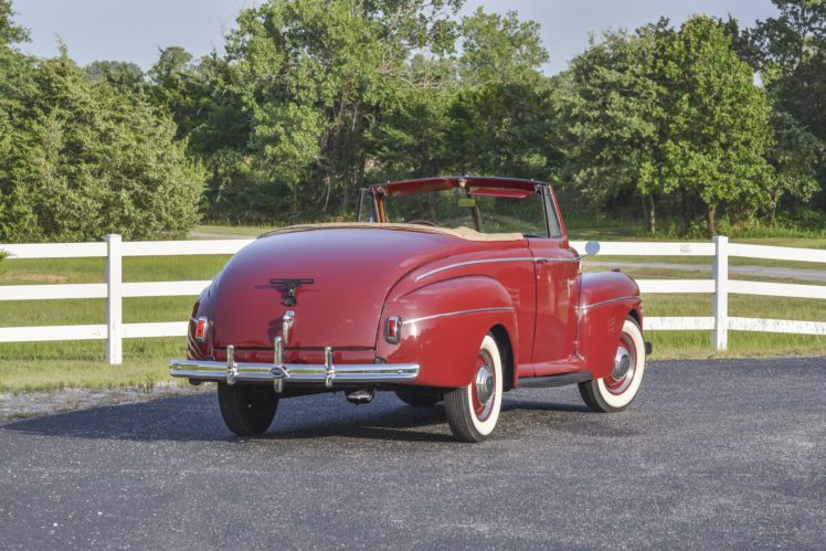 1941, Ford, Super, Deluxe, Convertible, Classic, Old, Vintage, Retro, Original, Usa,  03 HD Wallpaper Desktop Background