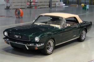 1966, Ford, Mustang, Green, Convertible, Cars