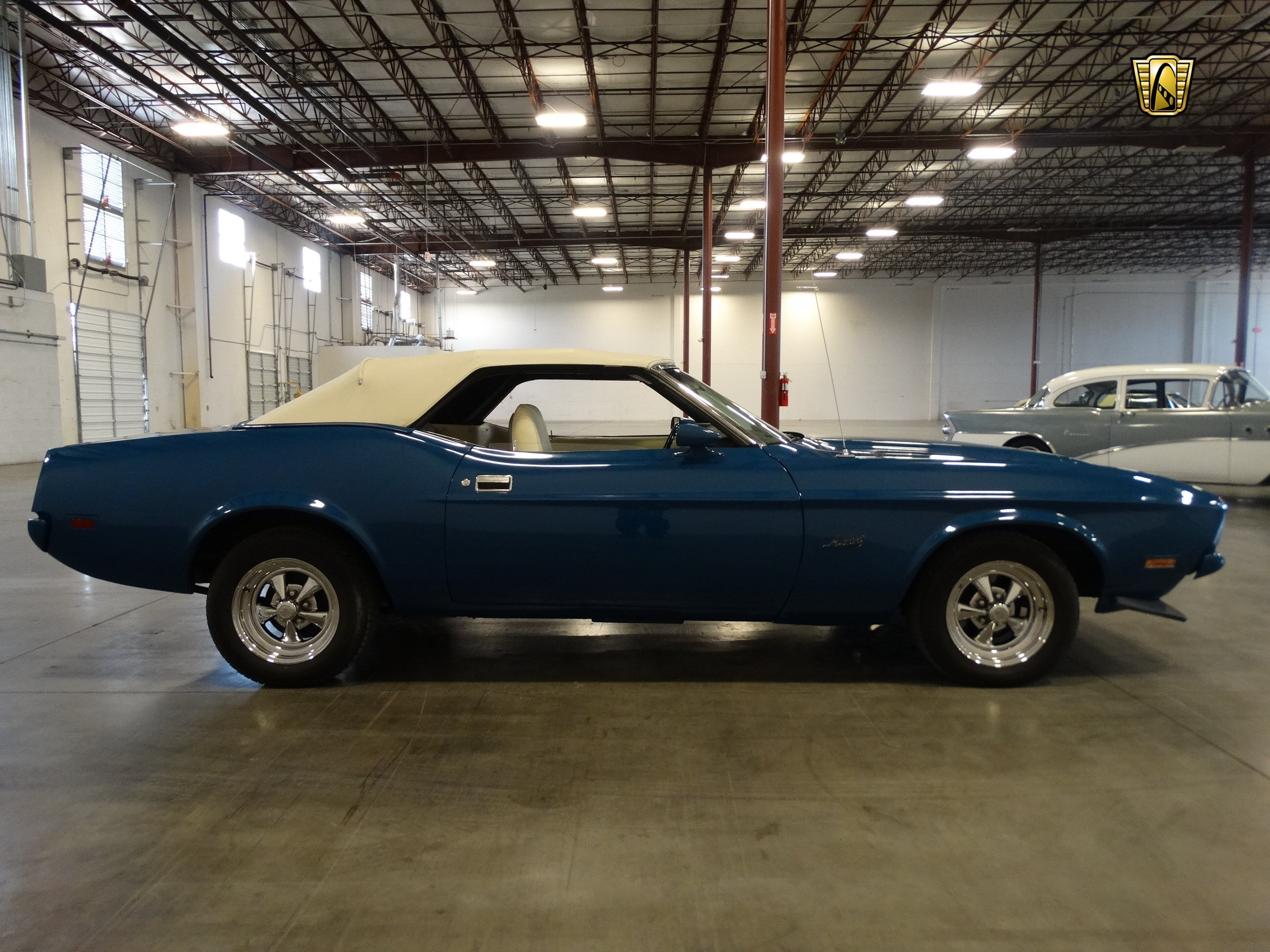 1972, Ford, Mustang, Grande, Cars, Blue Wallpaper