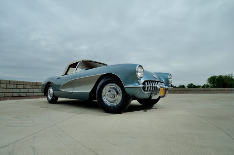 1956, Chevrolet, Corvette, Convertible, Classic, Old, Retro, Vintage, Sport, Usa,  08 HD Wallpaper Desktop Background