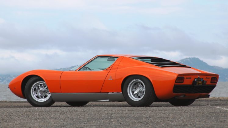 1969, Lamborghini, Miura, P400 s, Exotic, Classic, Supercar, Italy,  19 HD Wallpaper Desktop Background