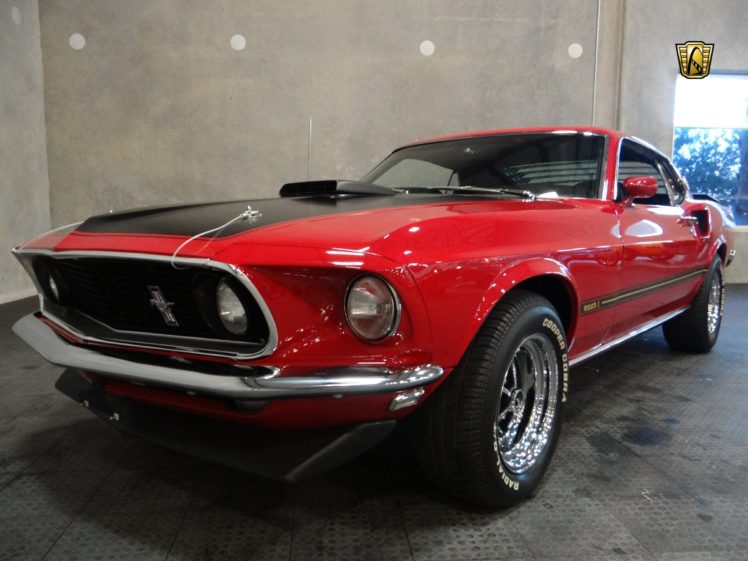 1969, Ford, Mustang, Mach 1, Cars, Coupe, Red Wallpapers HD / Desktop ...