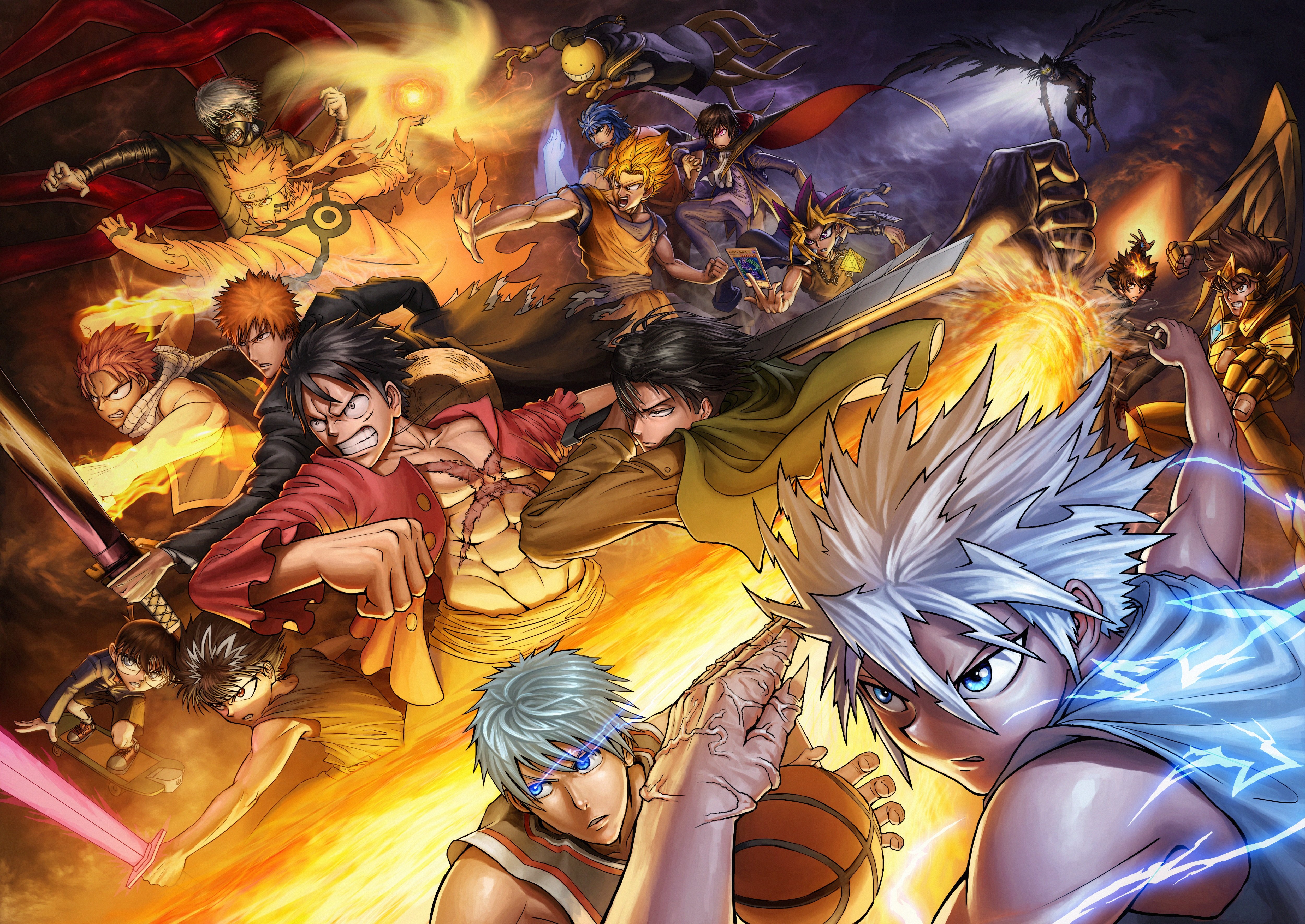 Male Armor Atemu Bleach Crossover Death Note Dragonball Glasses Male Naruto Narutocuhh One Piece Rivaille Ryuk Sword Weapon Wings Yu Gi Oh Wallpapers Hd Desktop And Mobile Backgrounds