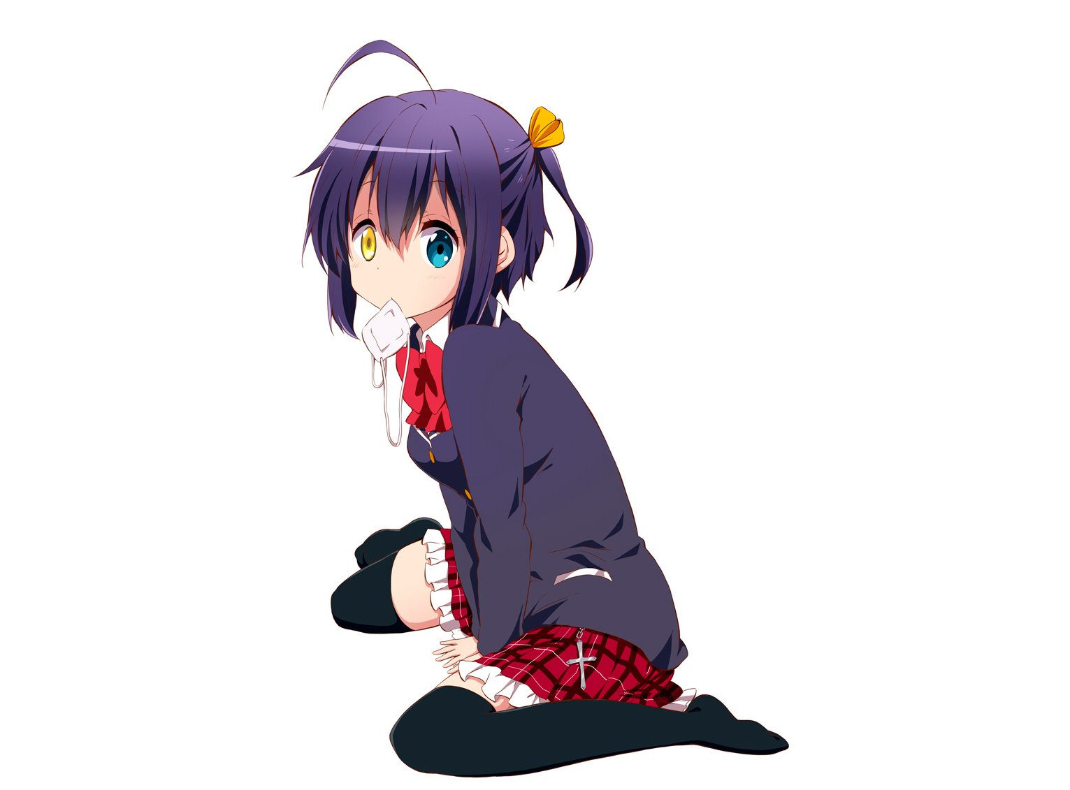 bicolored, Eyes, Chuunibyou, Demo, Koi, Ga, Shitai , Eyepatch, Purple
