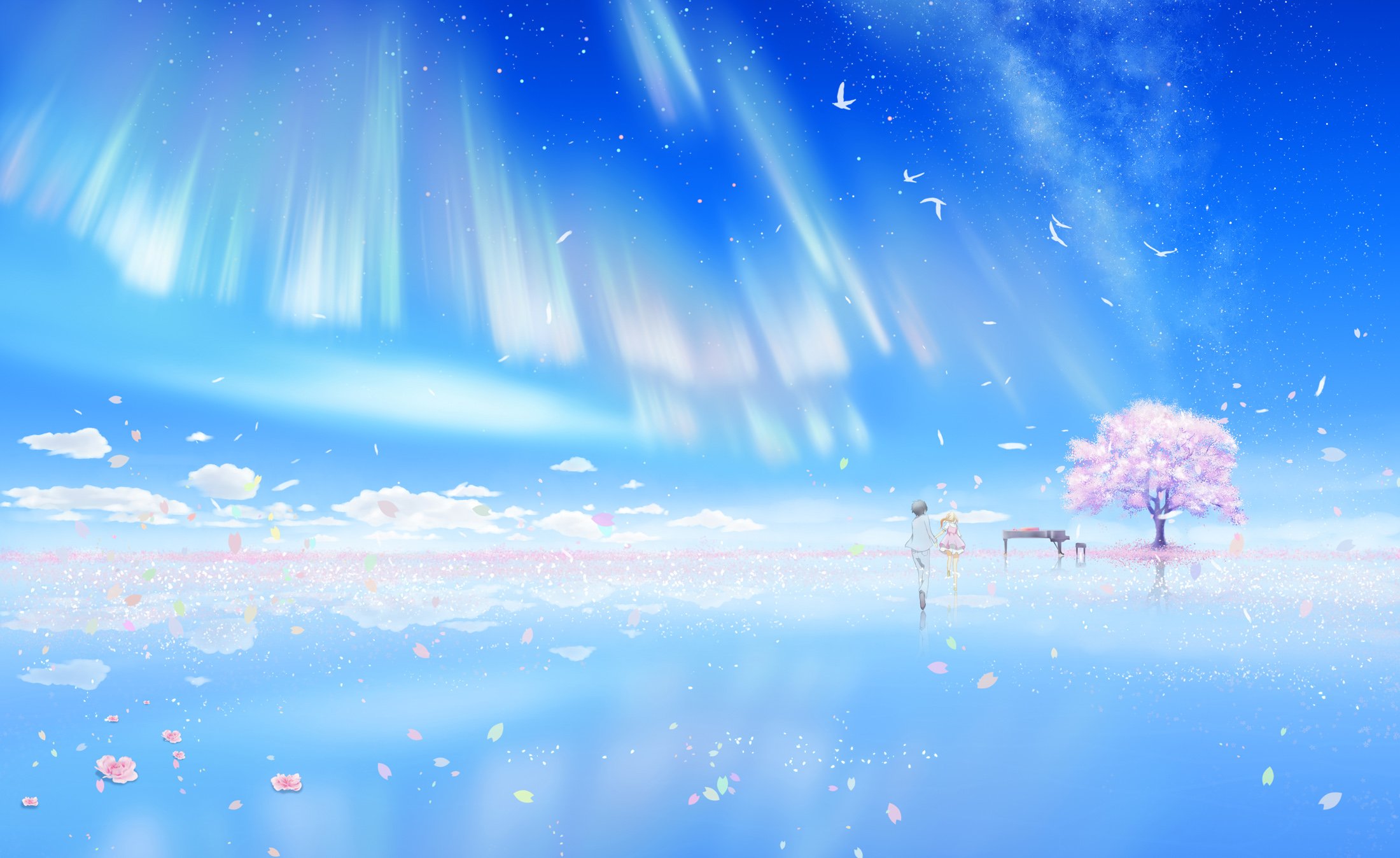 SHIGATSU wa KIMI no USO Arima Kosei Your Lie April adventure manga series  1yourlie wallpaper, 2048x1152, 651460