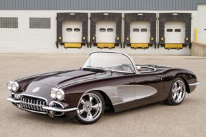 1958, Chevrolet, Chevy, Corvette,  c1 , Cars, Convertible, Black