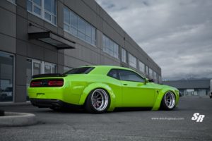 dodge, Challenger, Bodykit, Cars, Modified, Green