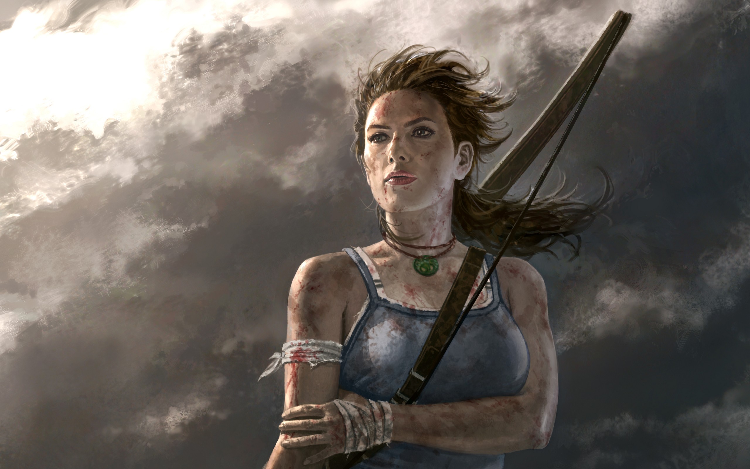 Brunettes Women Video Games Tomb Raider Pc Lara Croft Artwork