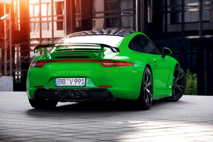 techart, Porsche, 911, Carrera 4s, Coupe, Uk spec,  991 , Cars, Green, 2013 HD Wallpaper Desktop Background